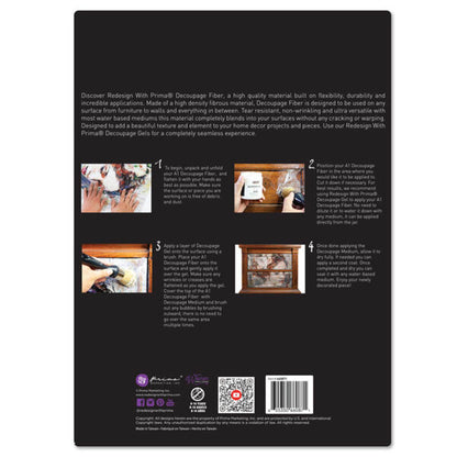 Carta da Découpage "GILDED LACE" in Tessuto Formato A1