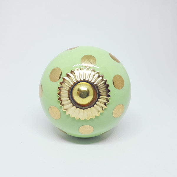 Pomello in ceramica “Dotted Green Eyes"