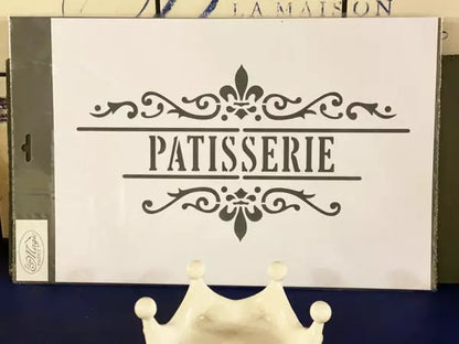 Stencil "Patisserie", Magic Paint, riutilizzabile, 42x30