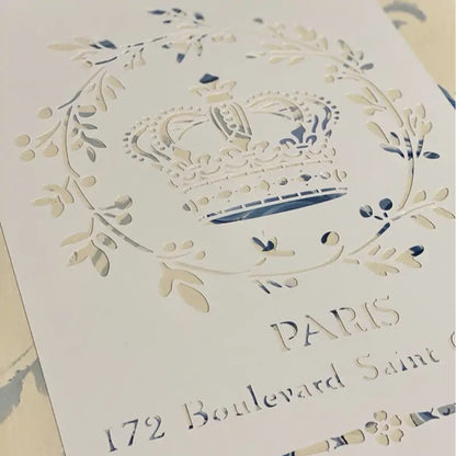 Stencil "Queen in Paris", Magic Paint, riutilizzabile, 30x42 cm