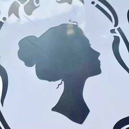 Stencil "Mademoiselle", Magic Paint, riutilizzabile, 30x42 cm