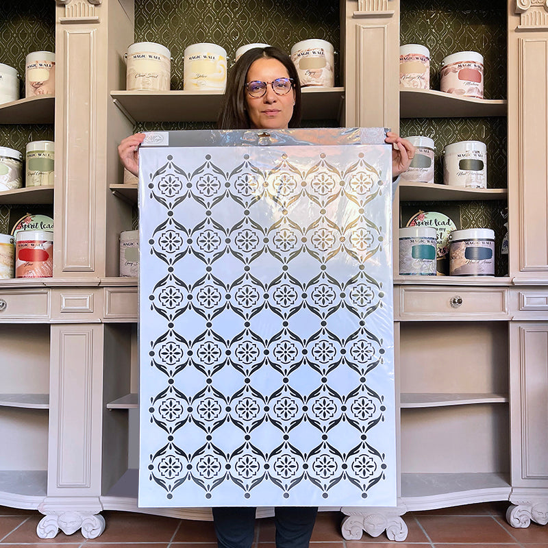 Grande Stencil Marocaine Medaillon