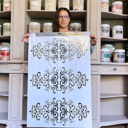 Grande Stencil Grottesca fine