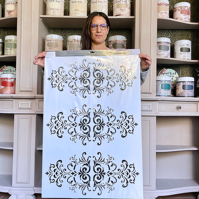 Grande Stencil Grottesca fine