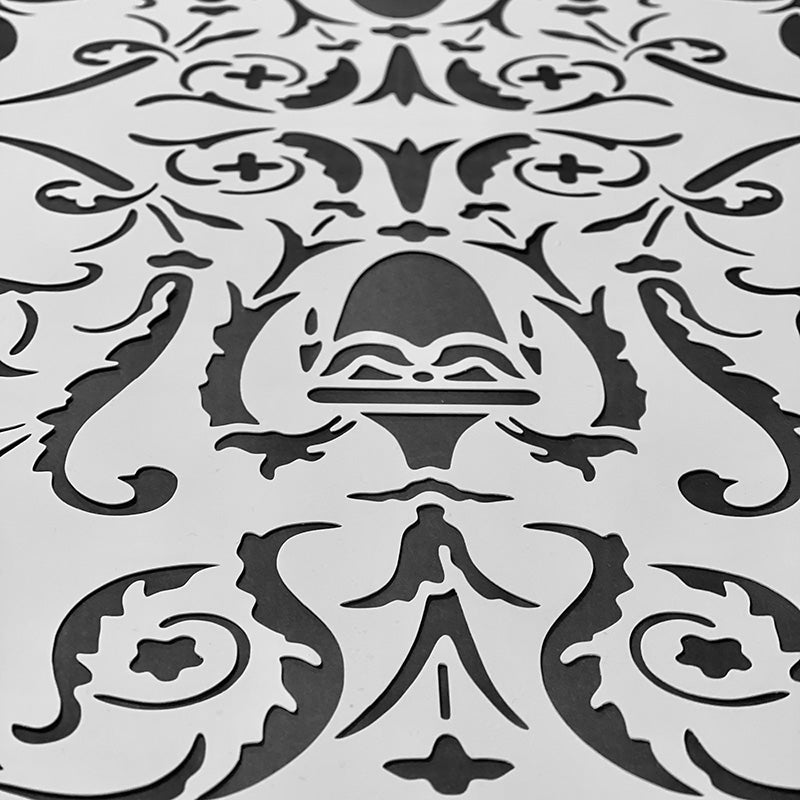 Grande Stencil Grottesca con Drappi