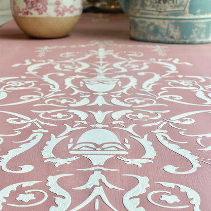 Grande Stencil Grottesca con Drappi