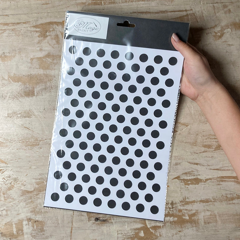 Stencil “Sweet Pois”, Magic Paint, riutilizzabile, 21x29,7 cm