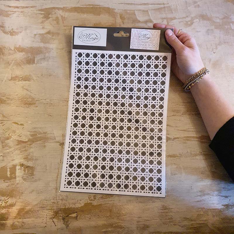 Stencil “Paglia di Vienna”, Magic Paint, riutilizzabile, 21x29,7 cm