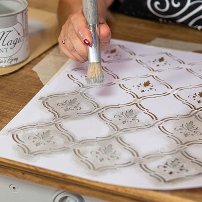 Stencil "Giglio Marocaine", Magic Paint, riutilizzabile, 30x42 cm