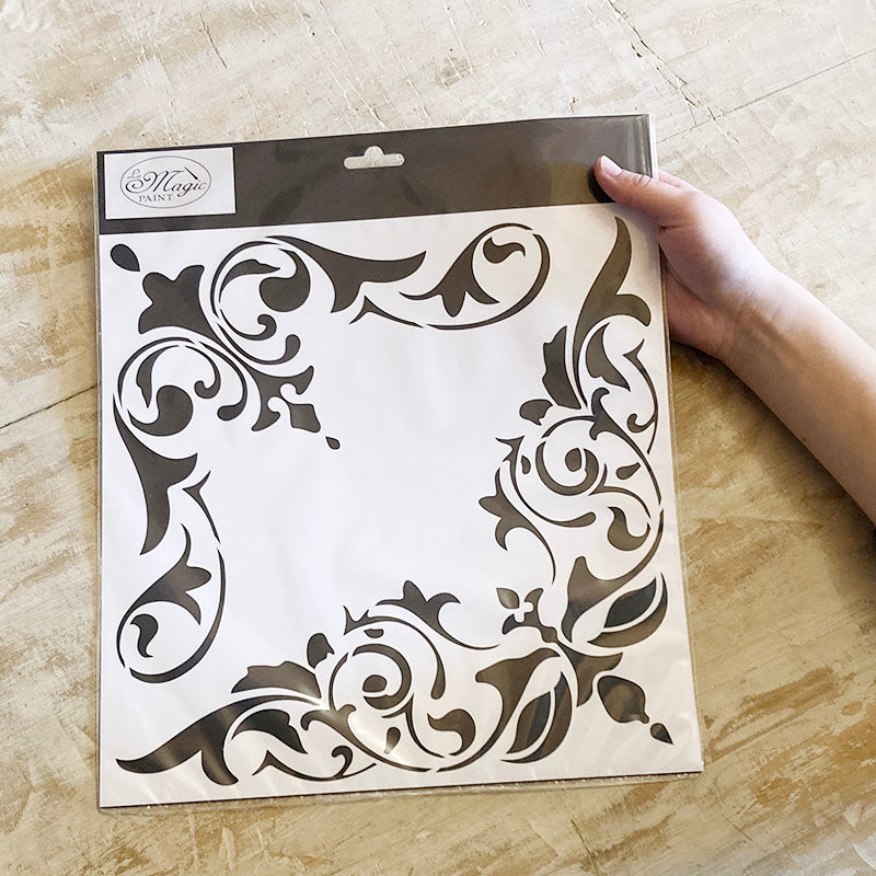 Stencil “Ritocco Pittorico”, Magic Paint, riutilizzabile, 30x30 cm