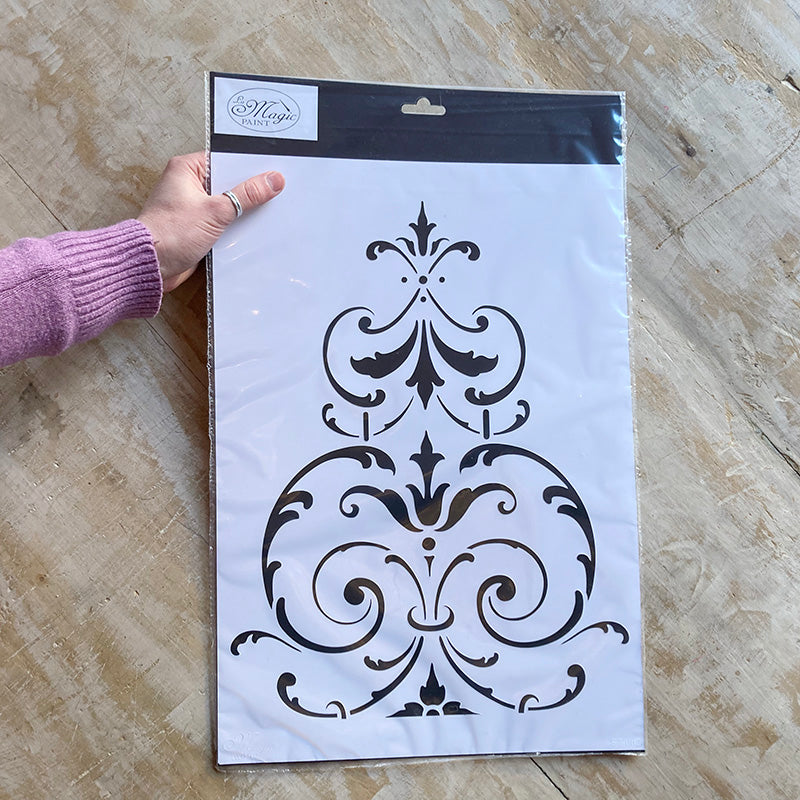 Stencil "Solfeggi" Magic Paint, riutilizzabile, 30x42 cm