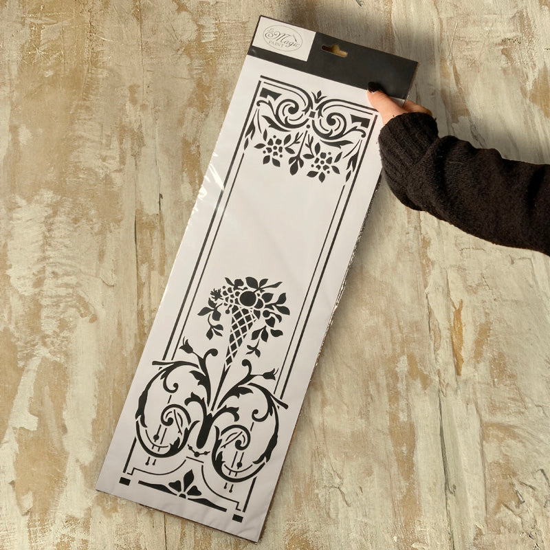 Stencil "Trompe - l'oeil" Magic Paint, riutilizzabile 20x55 cm