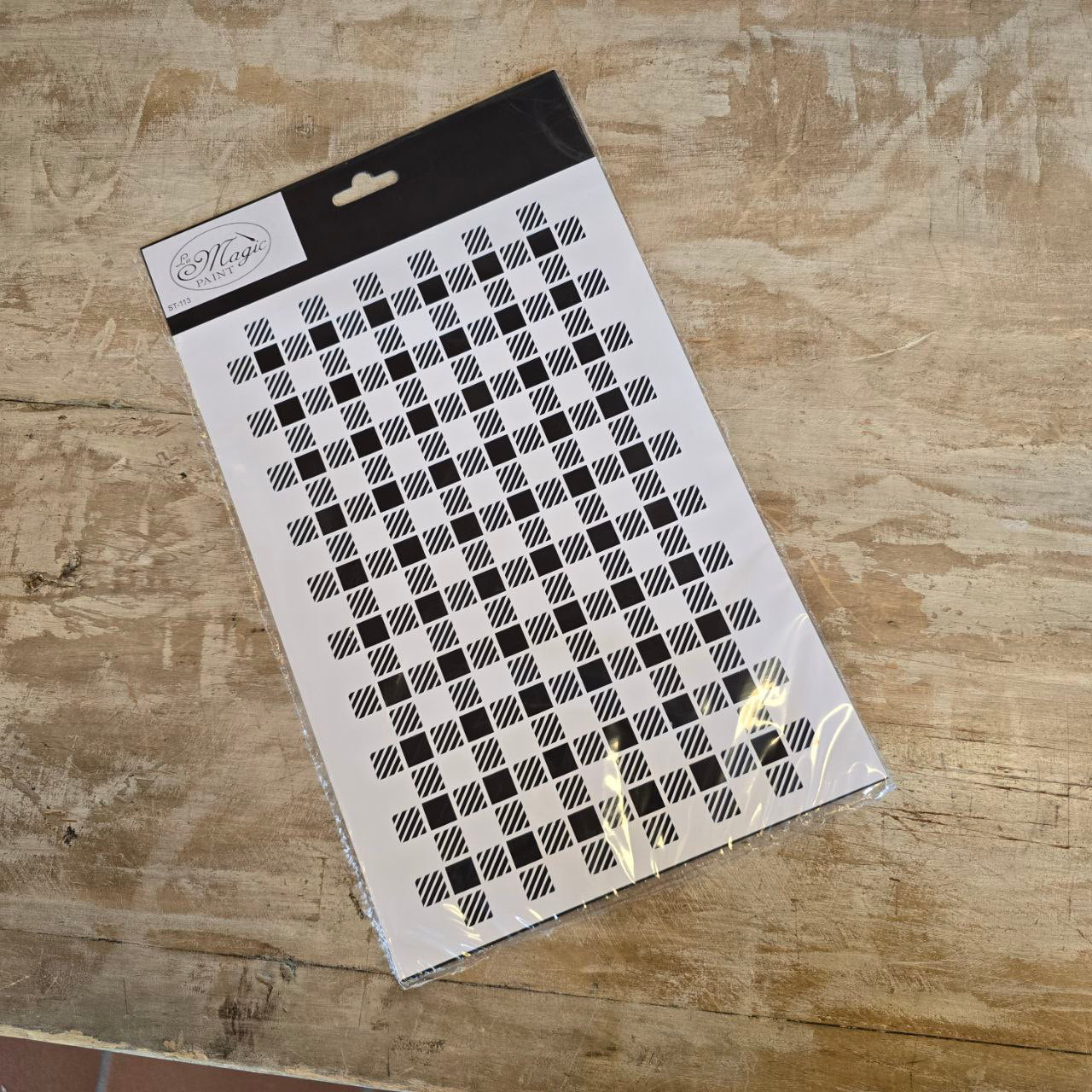 Stencil “Vichy”, Magic Paint, riutilizzabile, 21×29,7 cm