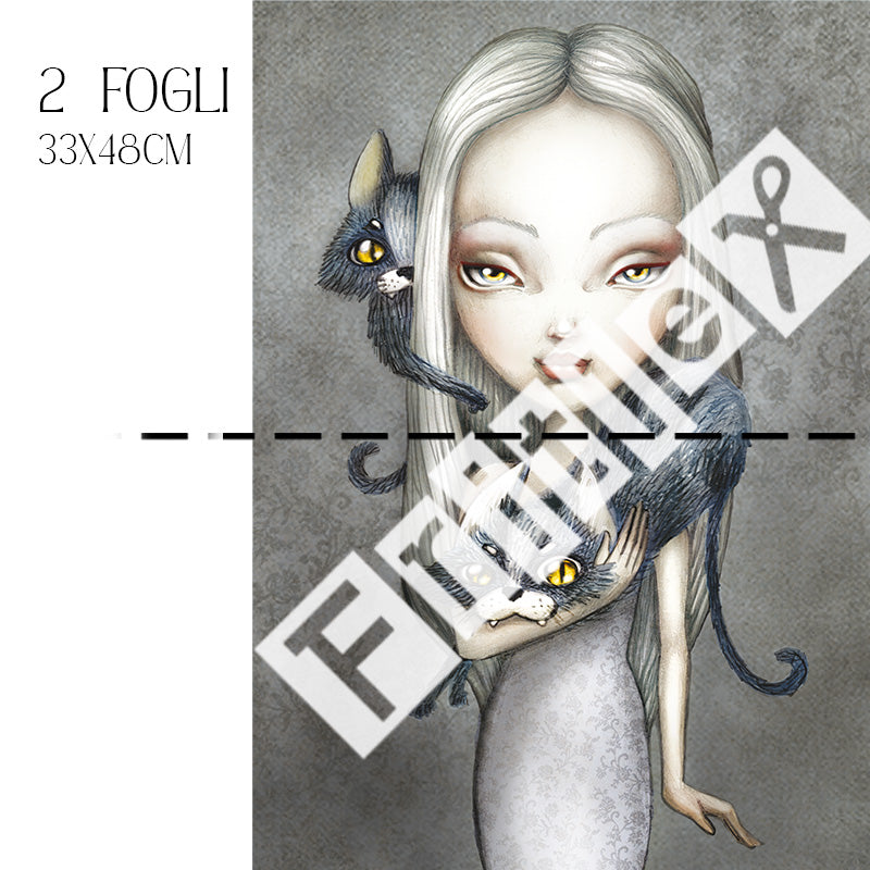 Decoupage Kollektion Alex - Hexe