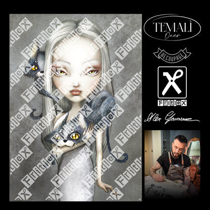 Decoupage Kollektion Alex - Hexe