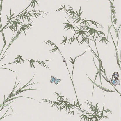 Papier peint « HERBE ADHÉSIVE AQUAMARINE » | HARLEQUIN