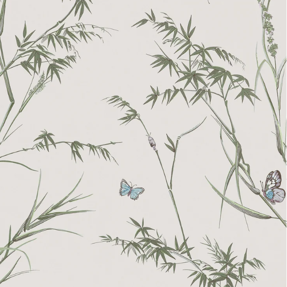 Papier peint « HERBE ADHÉSIVE AQUAMARINE » | HARLEQUIN