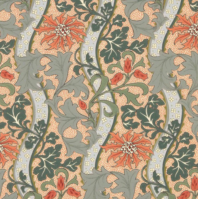 Papier peint "YEW & ARIL SPEARMINT" Morris & Co. - Sanderson