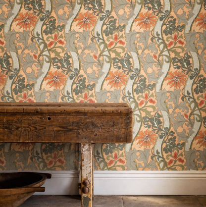 Papier peint "YEW & ARIL SPEARMINT" Morris & Co. - Sanderson