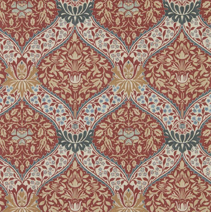 Carta da Parati "Norbury Rosso" MORRIS & CO. | THE HUNTINGTON