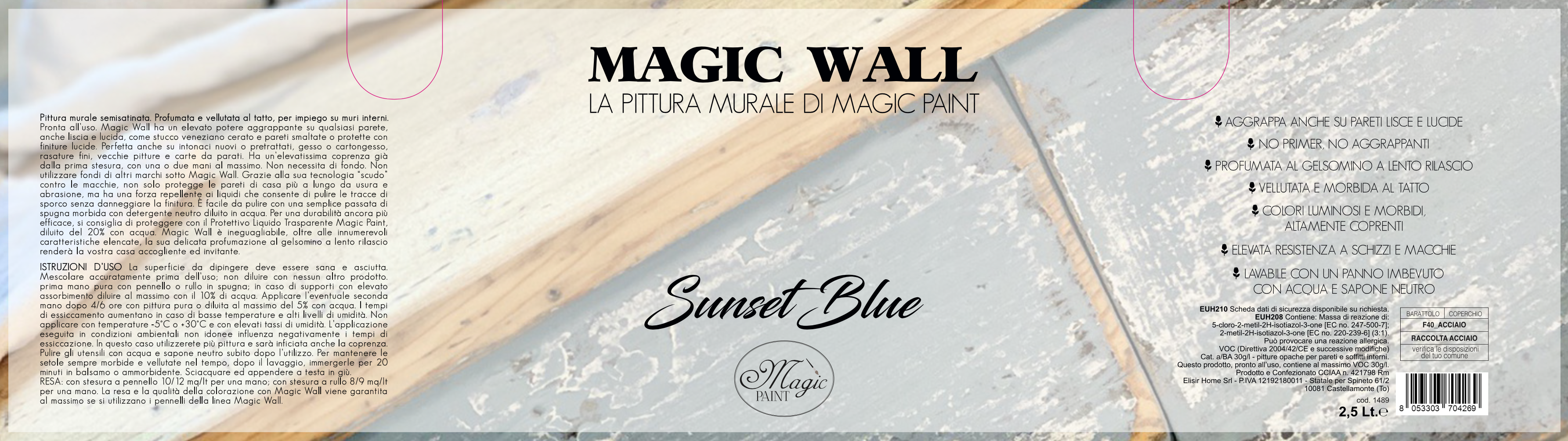 Magic Wall colore “SUNSET BLUE"