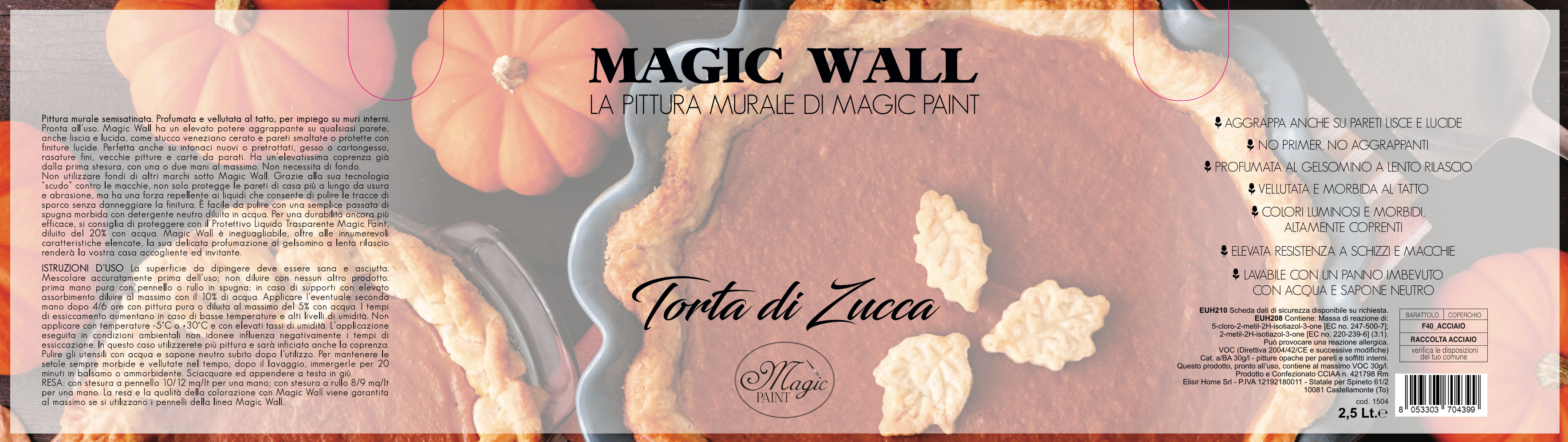 Magic Wall colore “TORTA DI ZUCCA”