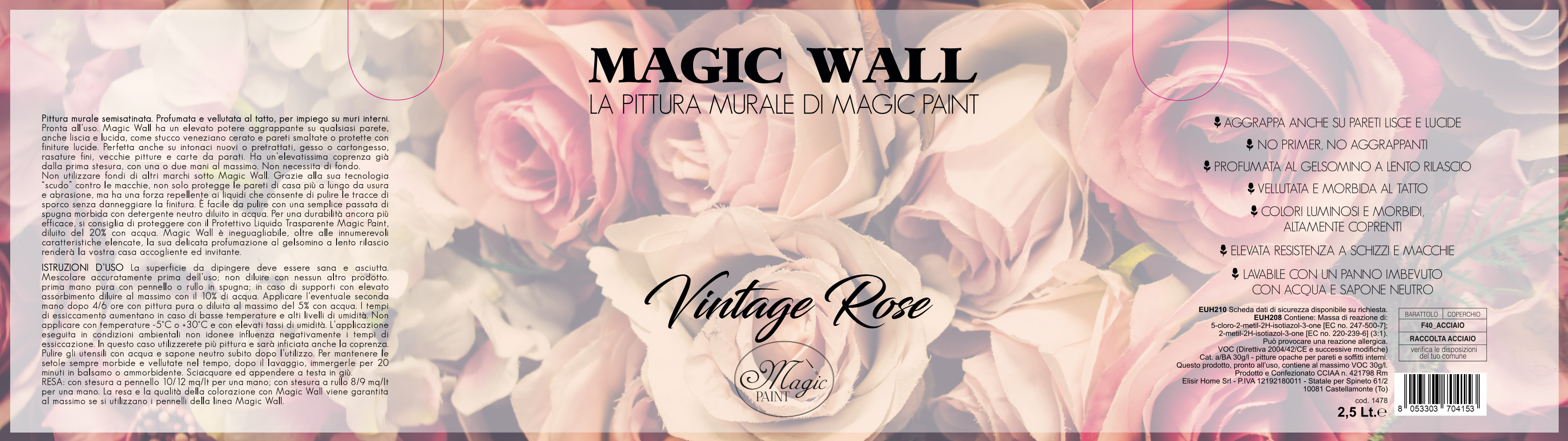 Magic Wall colore “VINTAGE ROSE"
