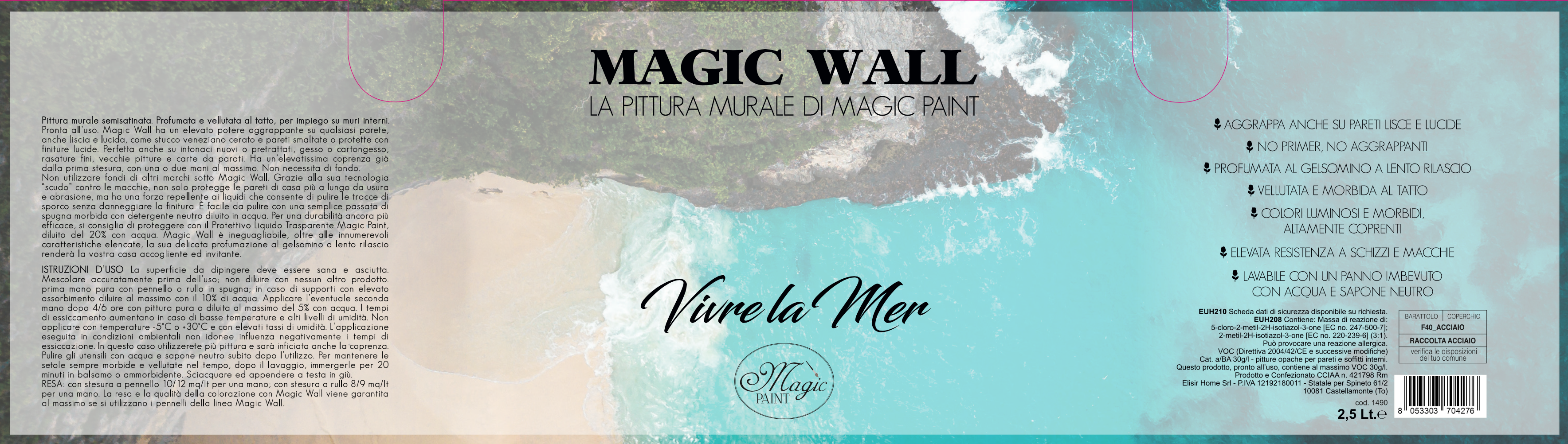 Magic Wall colore “VIVRE LA MER"