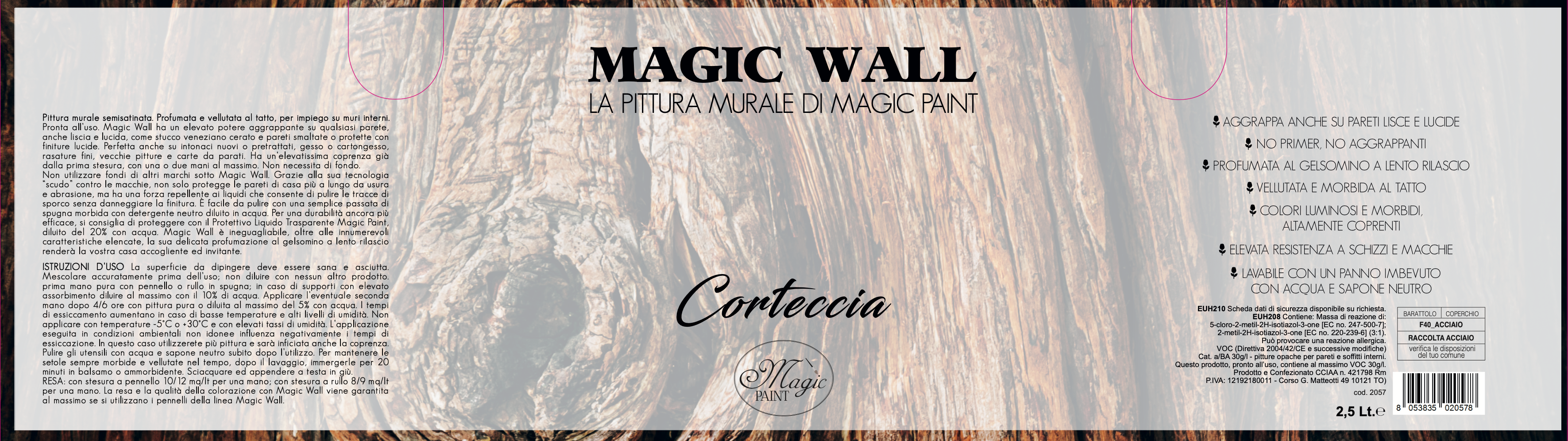 Magic Wall colore “CORTECCIA”