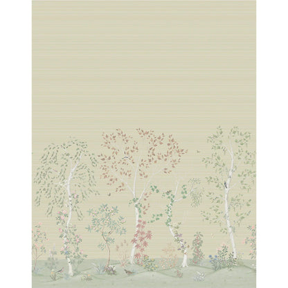 Carta da Parati "SEASONAL WOODS Grasscloth" The Garden | COLE & SON