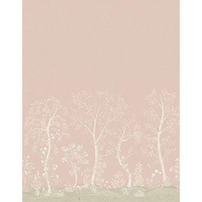 Carta da Parati “SEASONAL WOODS Rose Quartz Silk” The Garden | COLE & SON