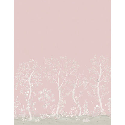 Carta da Parati "SEASONAL WOODS Rose Quartz Pearl" The Garden | COLE & SON