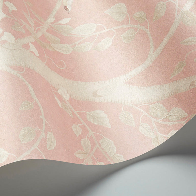 Carta da Parati "SEASONAL WOODS Rose Quartz Pearl" The Garden | COLE & SON