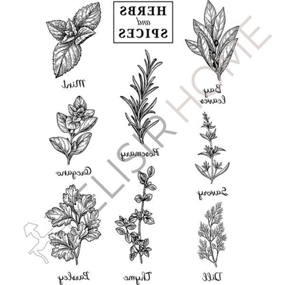 Stampa Trasferibile “COUNTRY, HERBS AND SPICES” 28×40 cm