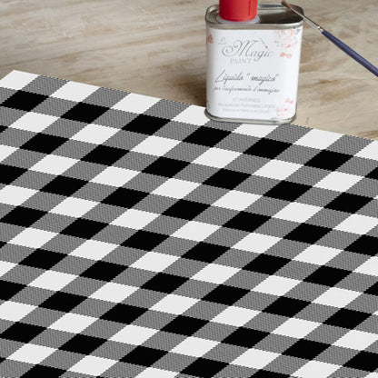 Stampa Trasferibile "COUNTRY, VICHY" 28x40 cm