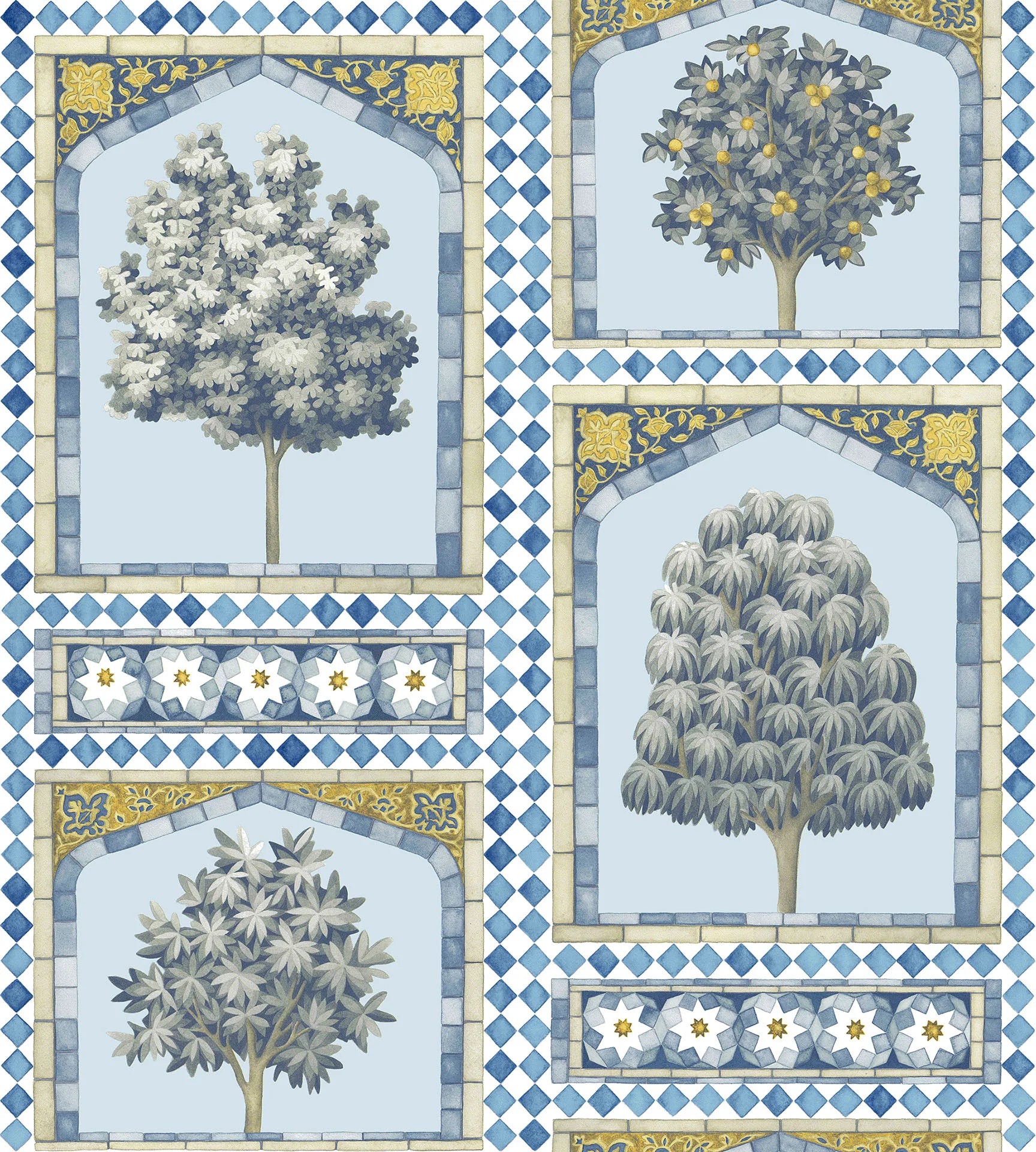 Carta da Parati "MARTYN LAWRENCE BULLARD" Sultan's Palace azzurro | COLE & SON