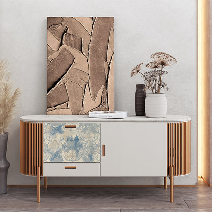 Découpage Tappezzeria - Damasco Moderno Blu