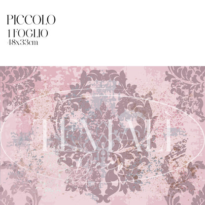 Découpage Tappezzeria - Damasco Moderno Rosa