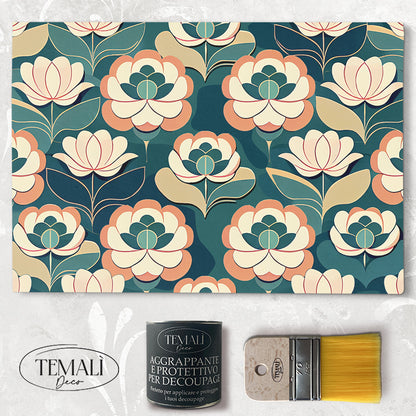 Decoupagé Tappezzeria - Fiori Decò