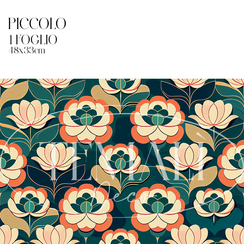 Decoupagé Tappezzeria - Fiori Decò