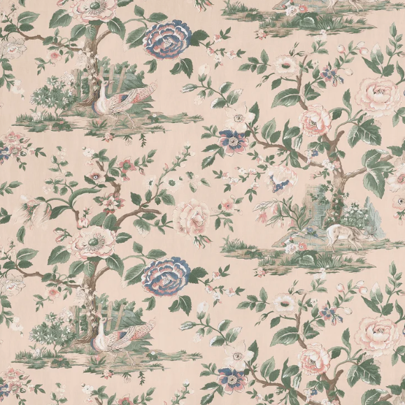 TESSUTO "Azulejo Jacquard Crema y Avena" - Lo Contemporáneo - Cole & Son
