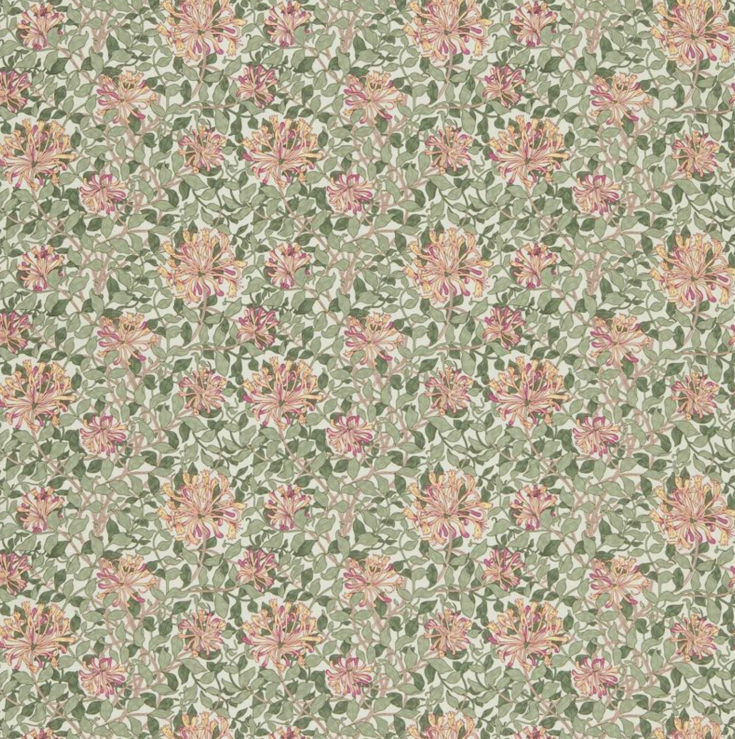 TELA "MADRESELVA VERDE CLARO" Morris & Co - Morris & Amigos