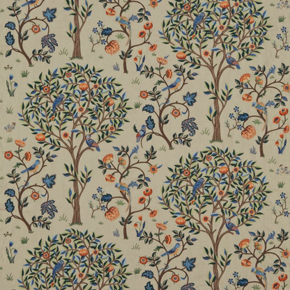 TELA "ÁRBOL KELMSCOTT AZUL" Morris & Co - Morris y Amigos