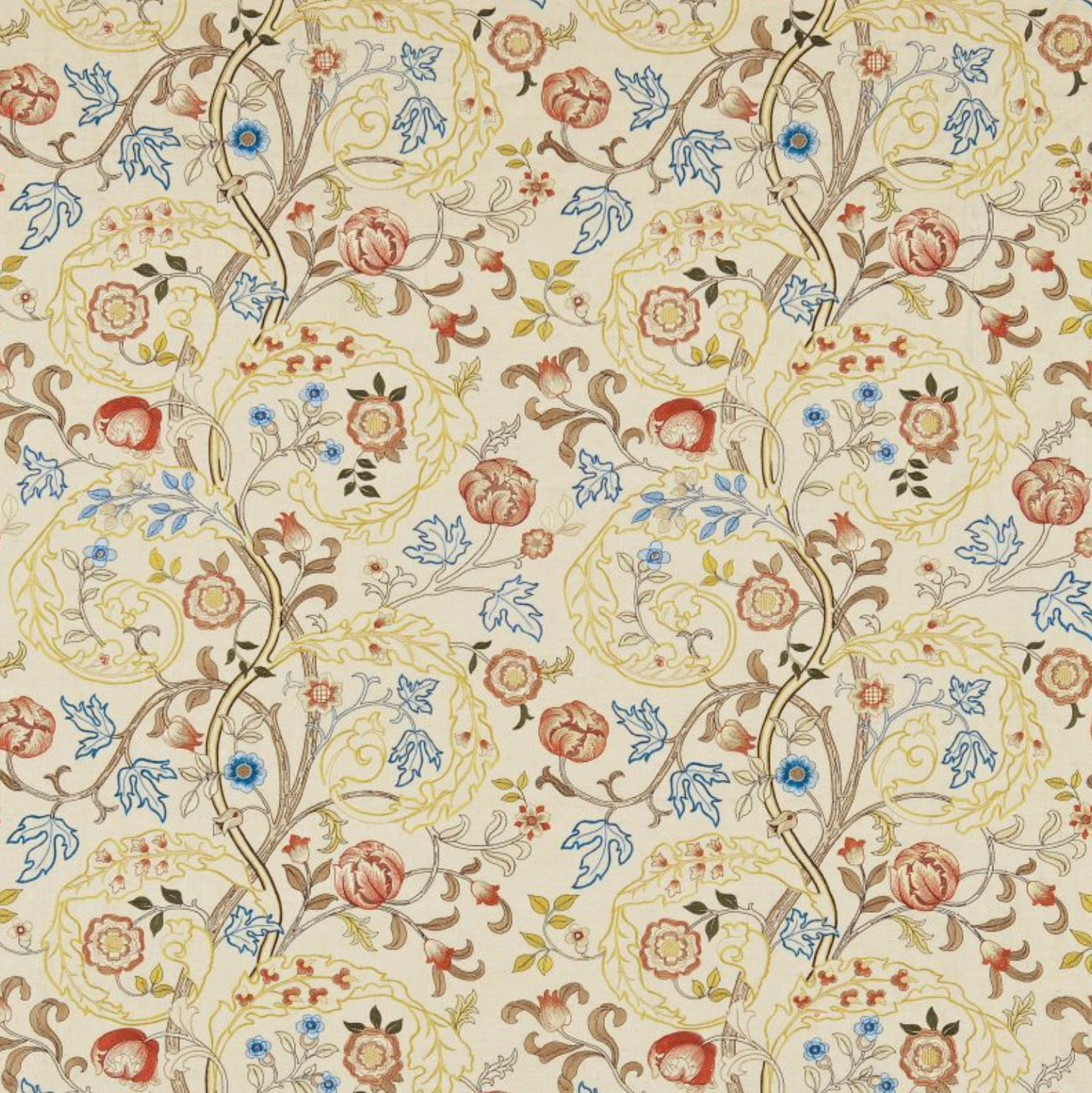 TELA "BORDADO MARY ISOBEL" Morris & Co - Morris & Amigos