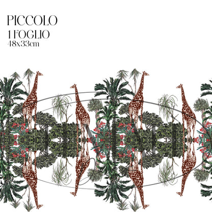 Dècoupage Toile de Jouy - Giraffe