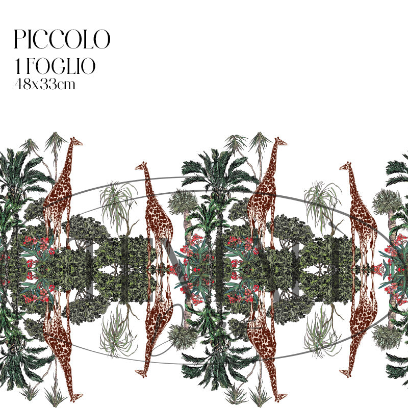 Dècoupage Toile de Jouy - Giraffe