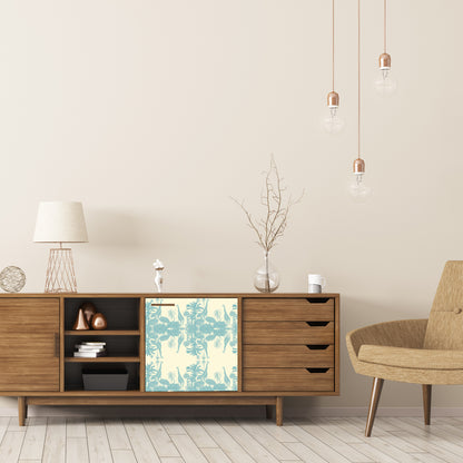 Dècoupage Toile de Jouy - Giraffe azzurre