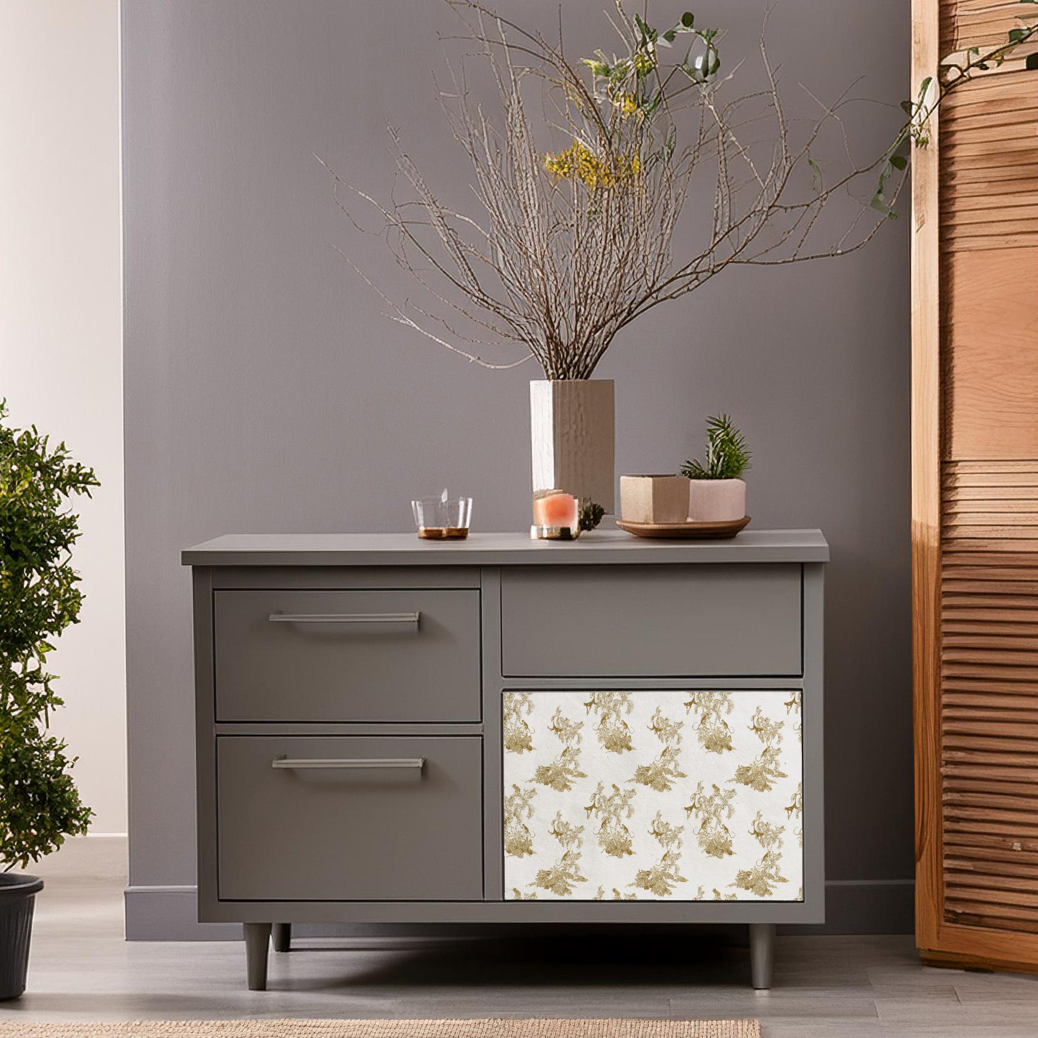 Dècoupage Toile de Jouy - Scimmie Ocra