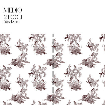 Dècoupage Toile de Jouy - Scimmie marroni