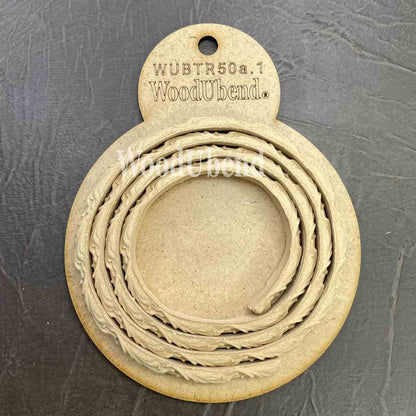 Fregio Decorativo "Cordone con Foglie Small", WoodUbend